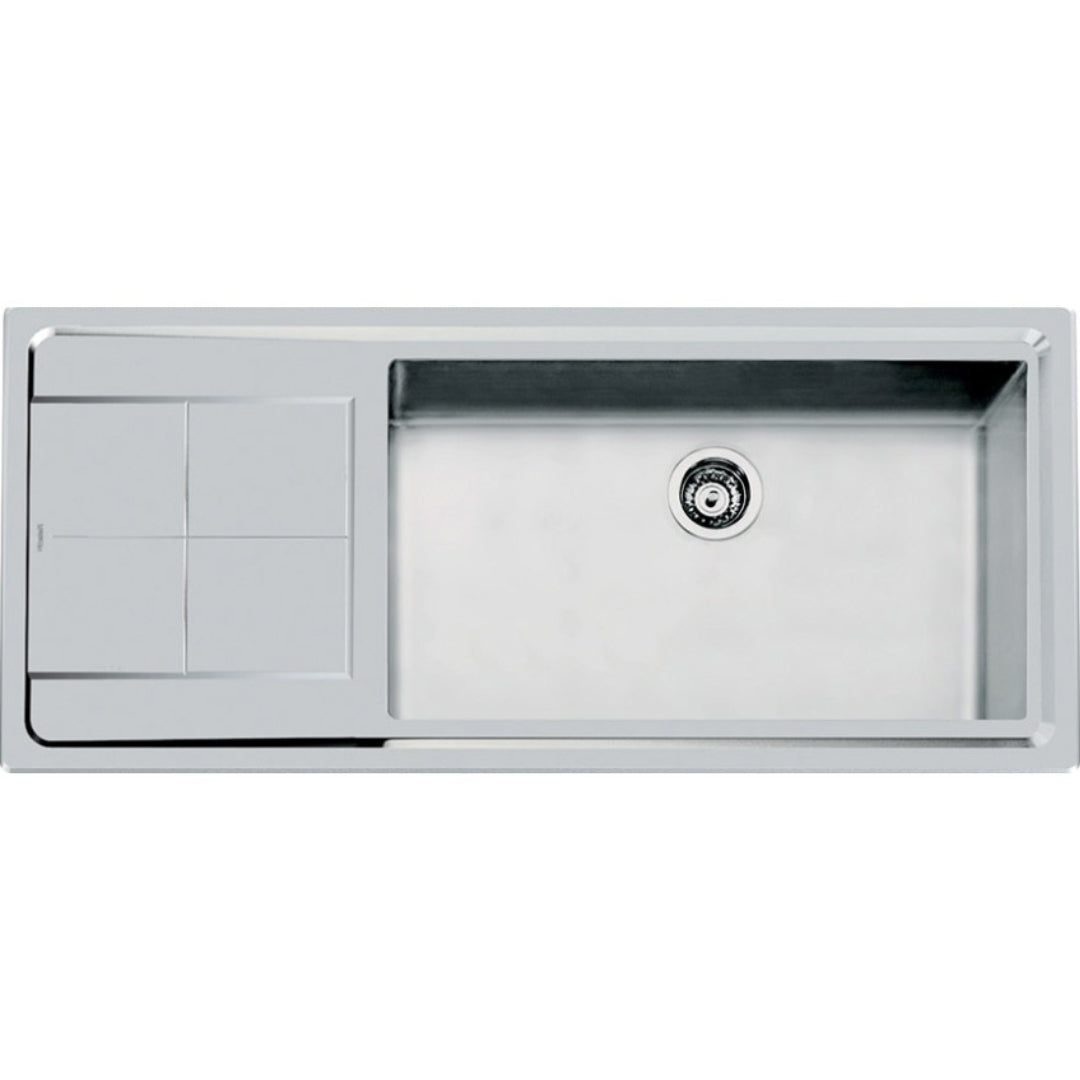 FOSTER KE 2211051 Lavello Cucina 1 Vasca Grande Destra Gocciolatoio Sinistra Acciaio Inox Sopratop mm. 1173 x 516