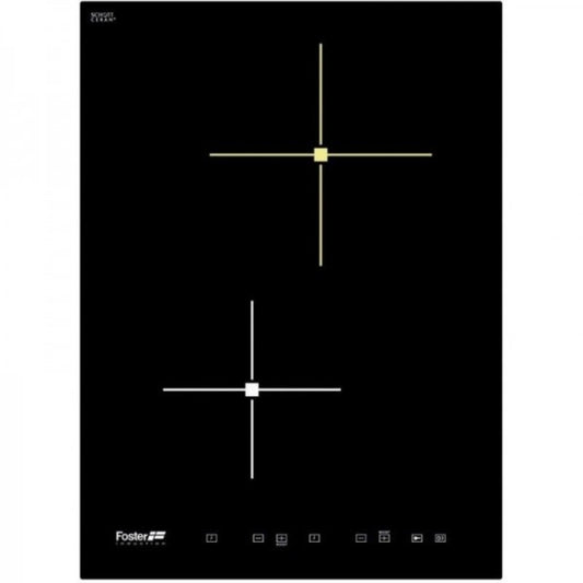 Foster S4000 Domino 7322240 Piano a Induzione Vetroceramica Nero 2 Zone Cottura cm. 52x38