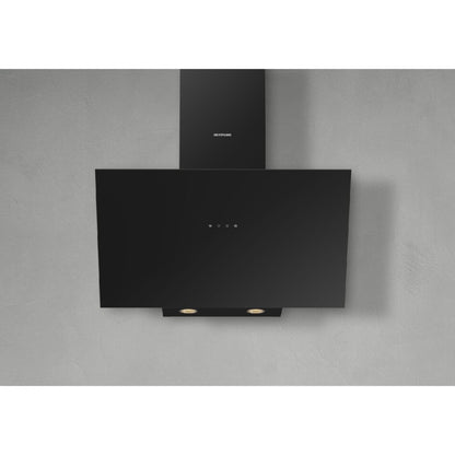 SILVERLINE ECO 3481.6.733.01 Cappa Parete Nero 3 Velocità Luci LED cm. 60 x 34 x 45