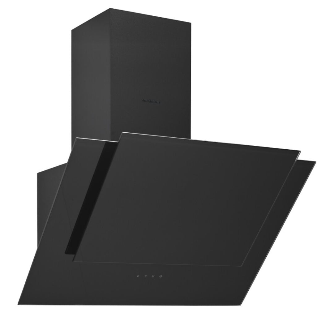 SILVERLINE 3424.6.733.01 Cappa a Parete 3 Velocità Vetro Nera Classe C cm. 60 x 40