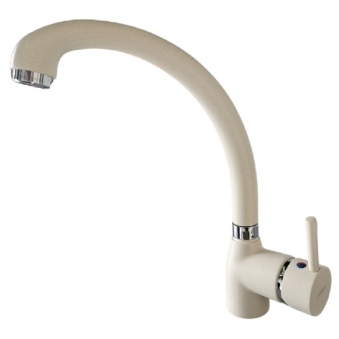 PAINI VEMETICO 781W572D599TPA Rubinetto Miscelatore Rubinetto Cucina Girevole Bianco Antico