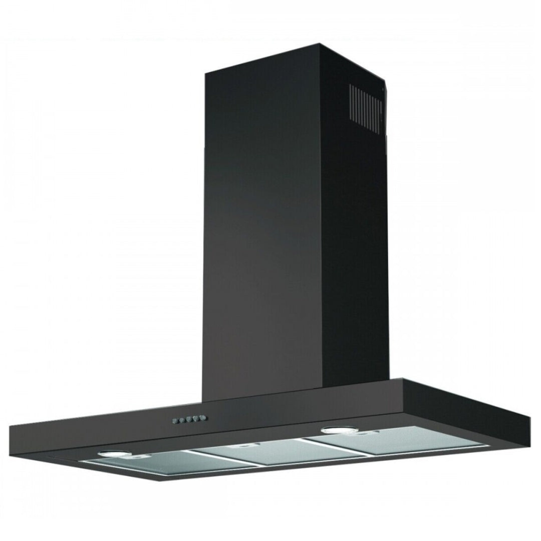 TECNOWIND LEVEL BASIC K326I0055 Cappa a Parete Nera 3 Velocità Classe D cm. 60 x48 x 110