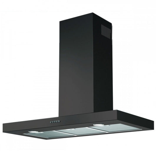 TECNOWIND LEVEL BASIC K326I0055 Cappa a Parete Nera 3 Velocità Classe D cm. 60 x48 x 110