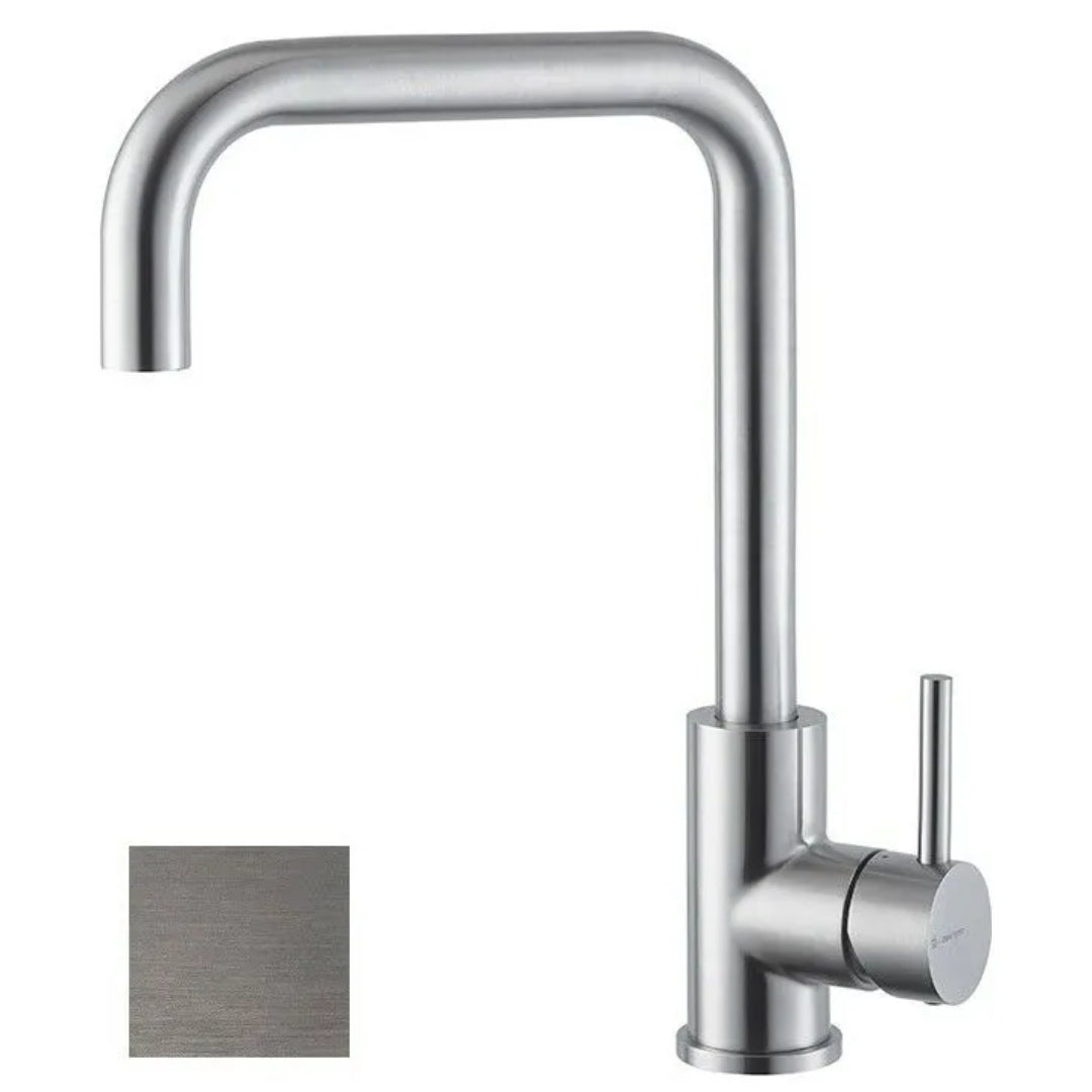 NEWFORM REAL STEEL 63420X.50.050 Miscelatore Cucina Acciaio Inox con Bocca Girevole