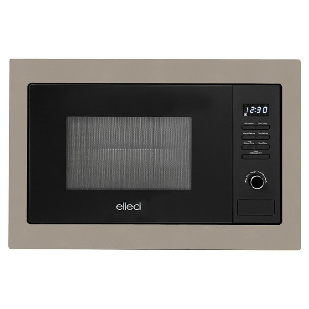 ELLECI PLANO MW FGSP28143WS Microonde da Incasso Grill Tortora 28 Lt 900 Watt cm. 60 x 40