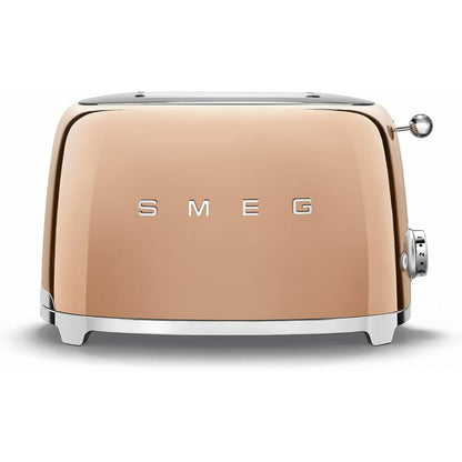 SMEG TSF01RGEU Tostapane Oro Rosa 2 Fette 50’s Style Funzione Bagel 950W