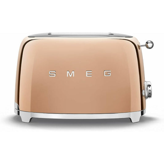 SMEG TSF01RGEU Tostapane Oro Rosa 2 Fette 50’s Style Funzione Bagel 950W