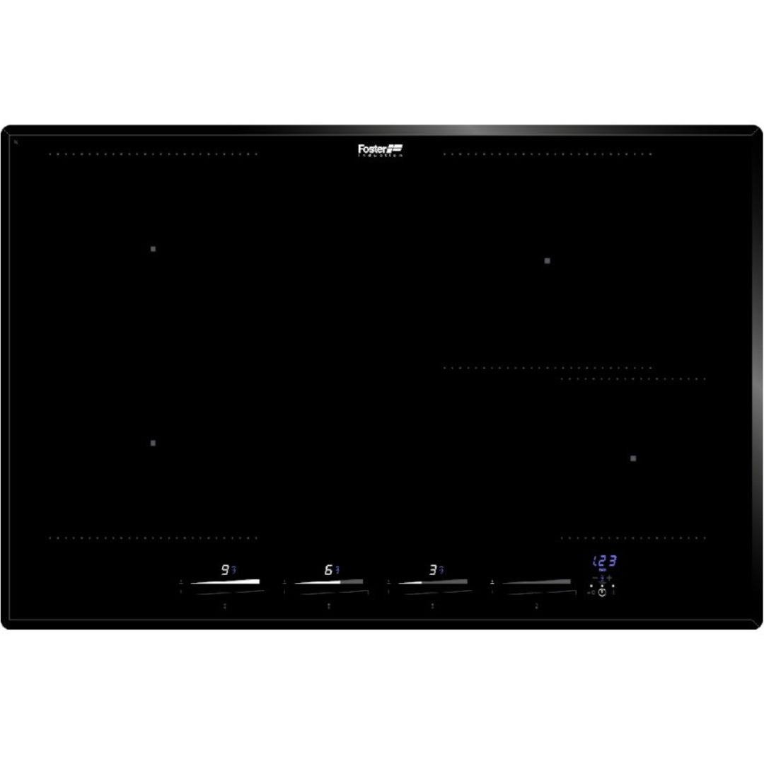 FOSTER KE 7382645 Piano Cottura Induzione Incasso Vetroceramica Nero cm. 77 x 51