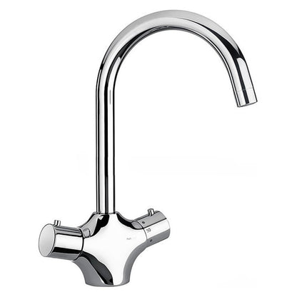 PAINI TAMAR 78CR572TH Rubinetto Cucina con Termostato Due Comandi Canna Girevole Cromato
