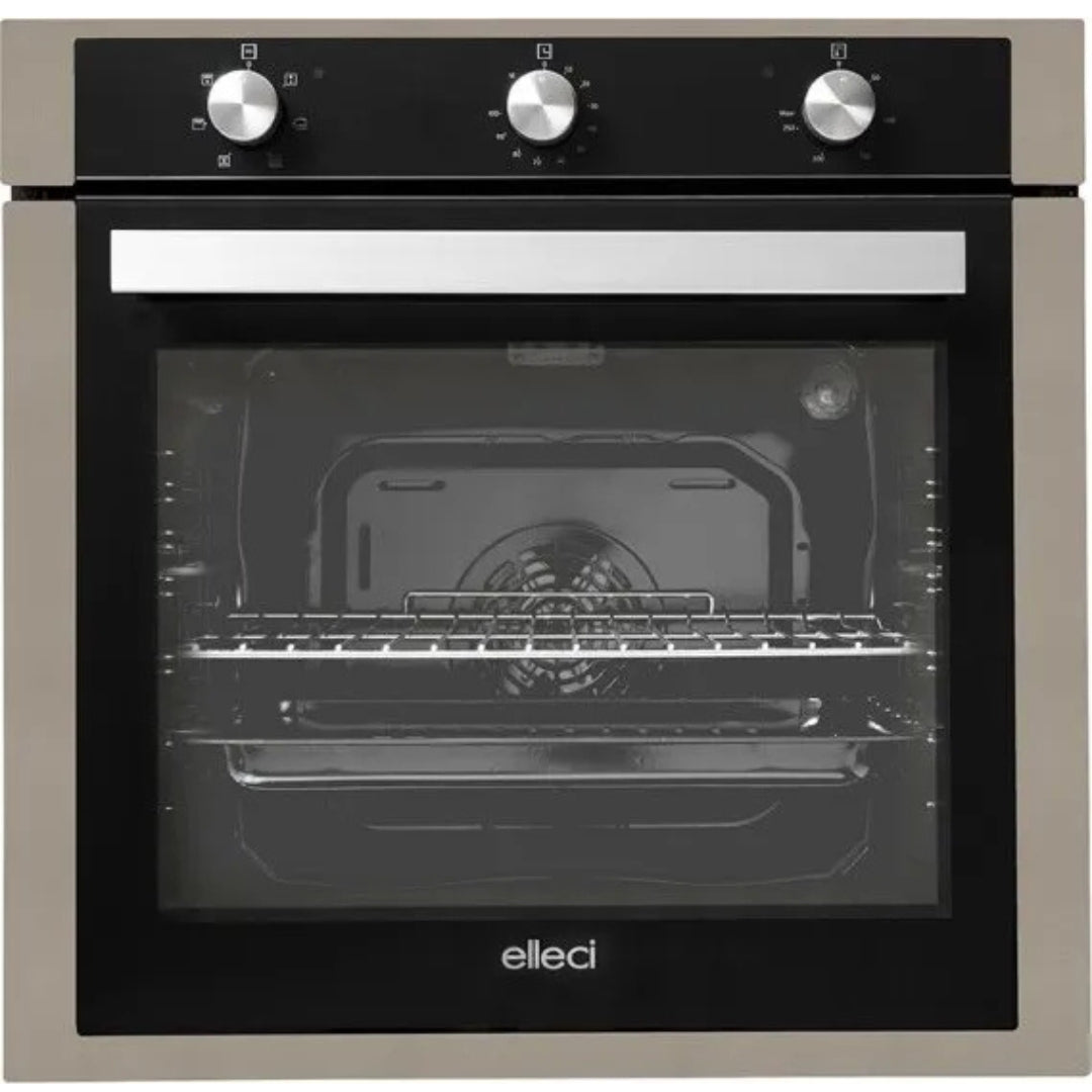 ELLECI FGSP60243NS Forno Elettrico Incasso Ventilato Tortora Classe A 73 Lt. cm. 60 x 60