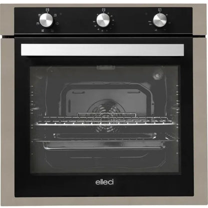 ELLECI FGSP60243NS Forno Elettrico Incasso Ventilato Tortora Classe A 73 Lt. cm. 60 x 60
