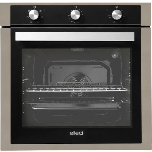ELLECI FGSP60243NS Forno Elettrico Incasso Ventilato Tortora Classe A 73 Lt. cm. 60 x 60