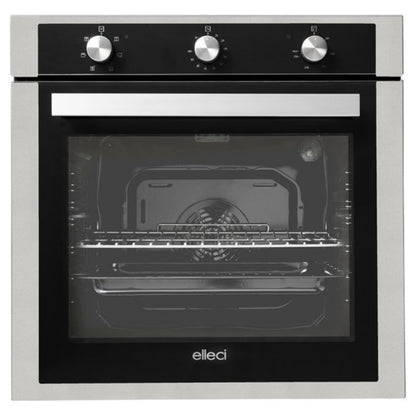ELLECI PLANO FMSP60279NS Forno Multifunzione da Incasso 6 Funzioni 73 Lt. Aluminium cm. 60 x 60