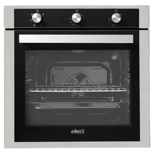 ELLECI PLANO FMSP60279NS Forno Multifunzione da Incasso 6 Funzioni 73 Lt. Aluminium cm. 60 x 60