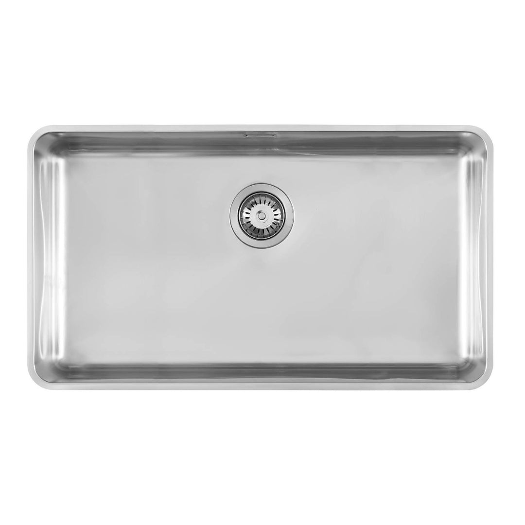 FOSTER S.400 1870850 Lavello Cucina Incasso Sottotop 1 Vasca Inox Spazzolato cm. 77 x 44