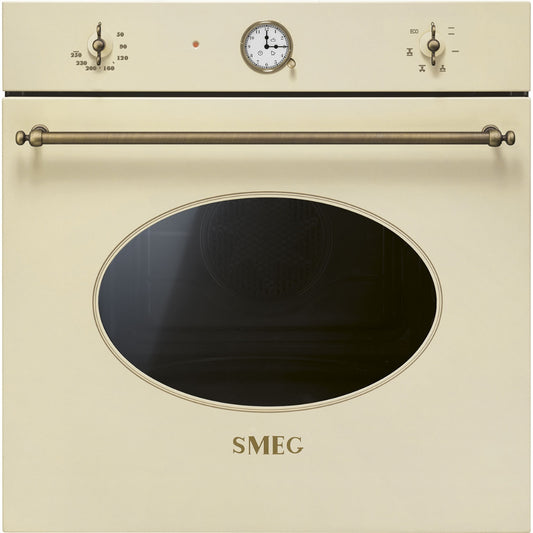 SMEG DOMESTICO SF68C1PO Forno Elettrico Ventilato da Incasso Panna 70 Lt. Classe A cm. 60 x 60