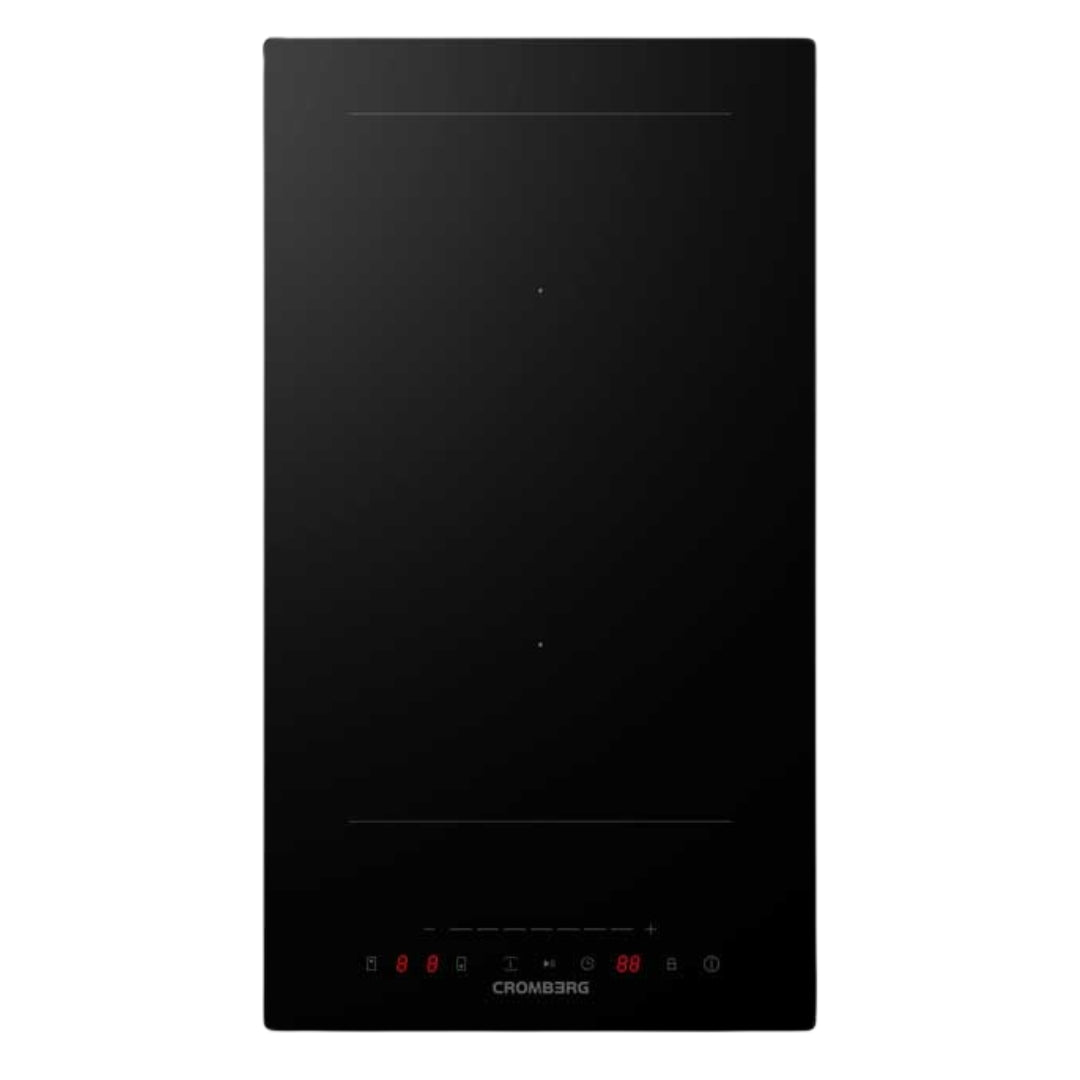 CROMBERG HIK30FB Piano Cottura Induzione 2 Zone Cottura Flex Zone Vetroceramica Nero cm. 29 x 52