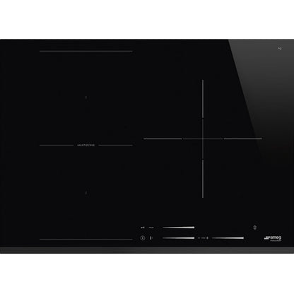 Smeg SI1M7733B Piano Cottura a Induzione da Incasso in Ceramica 3 Zone Cottura Nero cm. 70 x 51