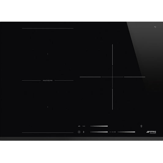 Smeg SI1M7733B Piano Cottura a Induzione da Incasso in Ceramica 3 Zone Cottura Nero cm. 70 x 51