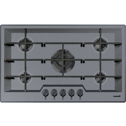 Foster KE 7601632 Piano Cottura 5 Fuochi Gas Inox Pvd Gun Metal cm. 80x51