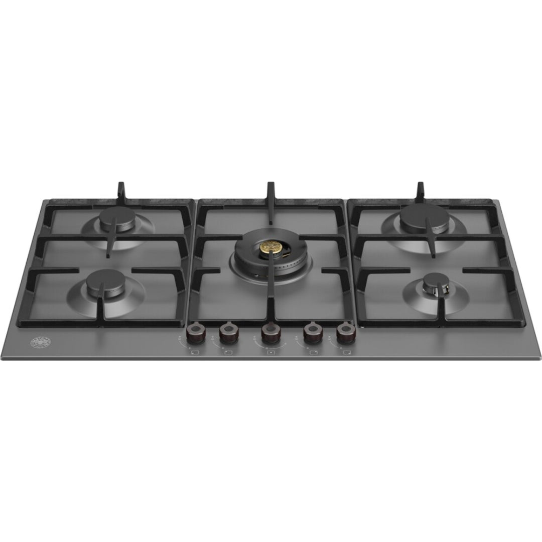 F.LLI BERTAZZONI PROFESSIONAL P905CPRONE Piano Cottura 5 Fuochi Nero Incasso Standard cm. 89 x 50