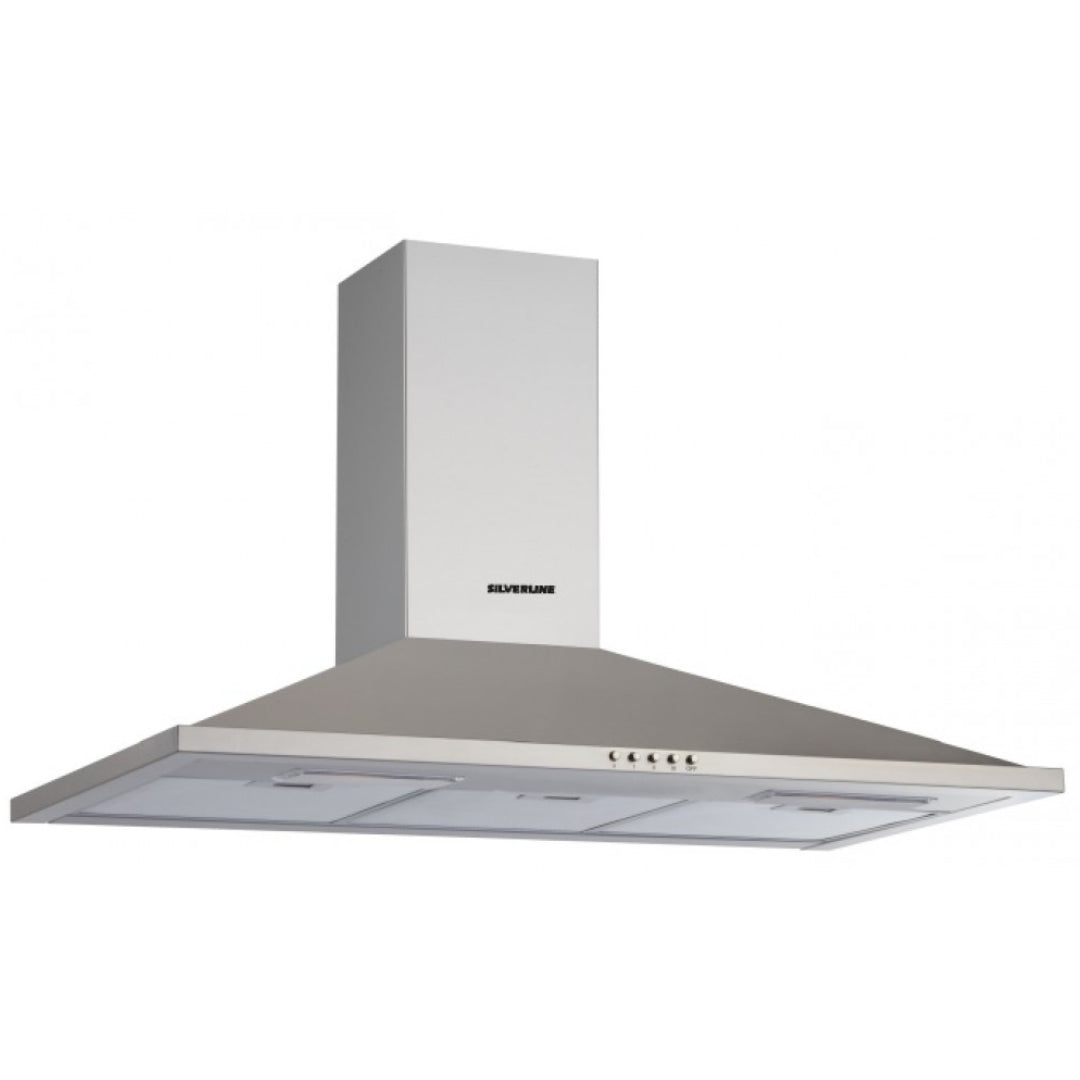 SILVERLINE 2240.9.733.04 Cappa a Parete 3 Velocità Filtrante Inox cm. 90 x 45 x 90
