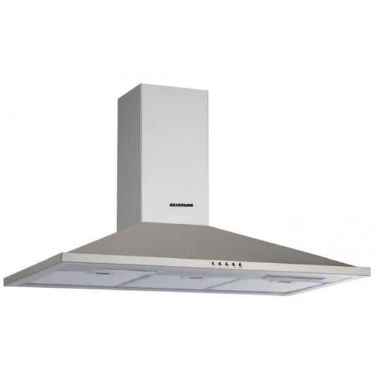 SILVERLINE 2240.9.733.04 Cappa a Parete 3 Velocità Filtrante Inox cm. 90 x 45 x 90