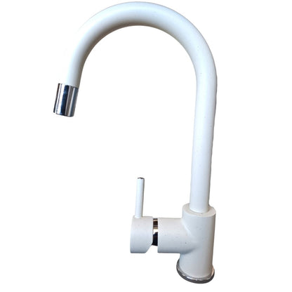 PAINI MILME 78BY591ABSPA Rubinetto Miscelatore Cucina Canna Alta Doccetta Estraibile Bianco