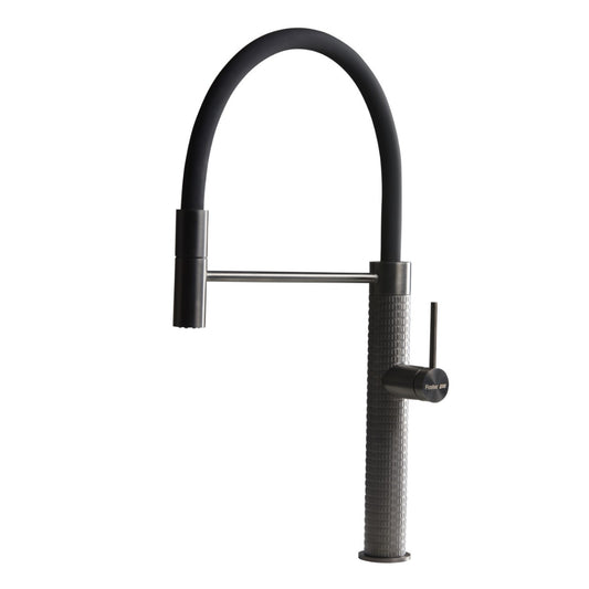 FOSTER SKIN GUN METAL 8424856 Miscelatore Cucina Monocomando Doccetta Estraibile e Canna Girevole