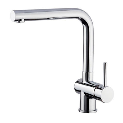 FOSTER ALFA 8422000 Rubinetto Miscelatore Cromo Canna Girevole Inox Spazzolato