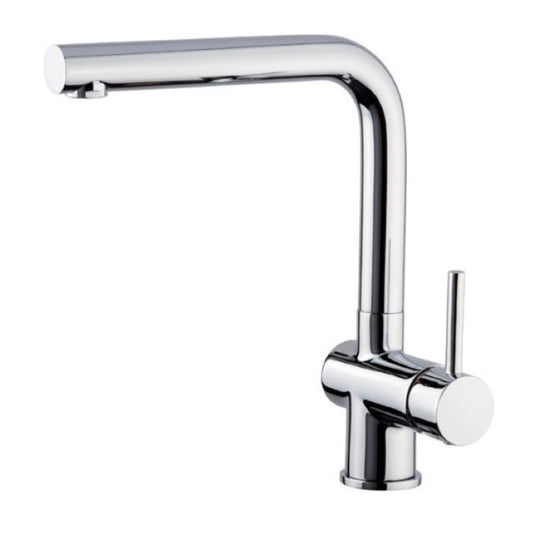 FOSTER ALFA 8422000 Rubinetto Miscelatore Cromo Canna Girevole Inox Spazzolato