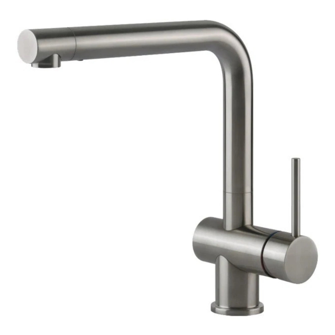 GESSI 60496/239 Rubinetto Miscelatore Cucina Canna Girevole Spazzolato Inox