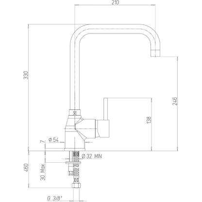 PAINI DELO 781Q572DB90PA Rubinetto Miscelatore Cucina Girevole Canna Alta Titanium