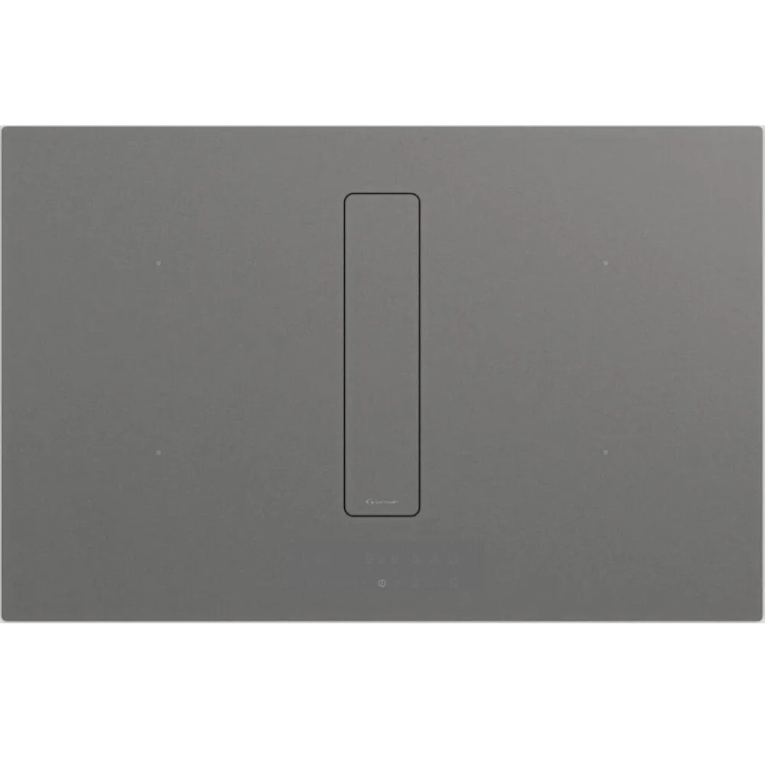Galvamet 0EPRC080A468000 PERFECTO 80/A SMOKED SILVER Essence Edition Piano cottura Induzione Cappa Integrata 4 zone 700 m3/h, Bridge Classe A++ cm. 80 x 52