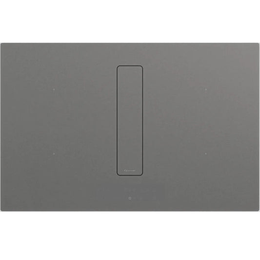 Galvamet 0EPRC080A468000 PERFECTO 80/A SMOKED SILVER Essence Edition Piano cottura Induzione Cappa Integrata 4 zone 700 m3/h, Bridge Classe A++ cm. 80 x 52