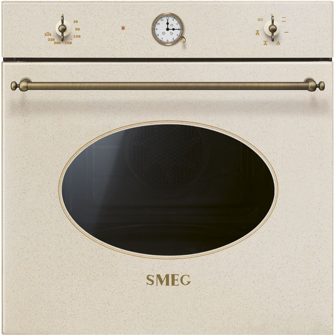 SMEG COLONIALE SF68C1AVO Forno a Incasso Elettrico Ventilato 7 Funzioni Avena 70 Lt. cm, 60 x 60