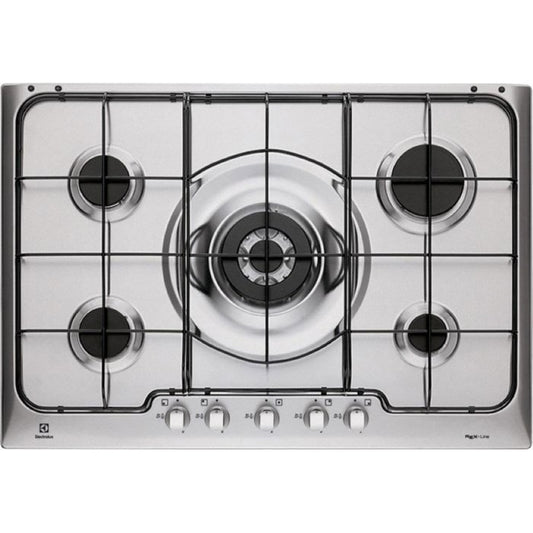 ELECTROLUX SOFT PX750UV Piano Cottura 5 Fuochi Gas Inox cm. 75 x 50