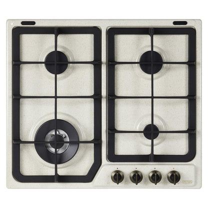 DE LONGHI COUNTRY AVF46PRO Piano Cottura Gas 4 Fuochi Avena cm 58 x 50