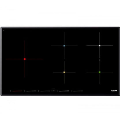 FOSTER 4000 7390245 Piano Cottura Induzione Vetroceramica Nero 5 Zone con Bridge 9 Livelli  cm. 90 x 52