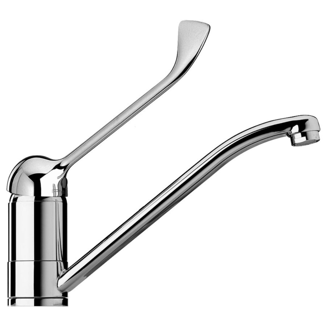 PAINI YAPEN 42CR573LPA Rubinetto Miscelatore Cucina Girevole Leva Clinica Cromato