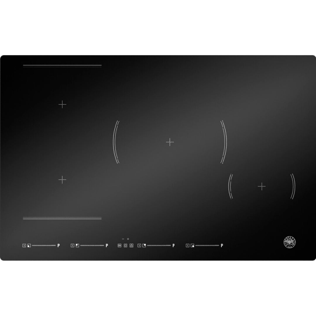 F.LLI BERTAZZONI MODERN P784I1M30NVS Piano Cottura Induzione 4 Fuochi Vetroceramica Nero cm. 78 x 52