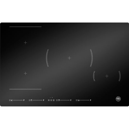F.LLI BERTAZZONI MODERN P784I1M30NVS Piano Cottura Induzione 4 Fuochi Vetroceramica Nero cm. 78 x 52