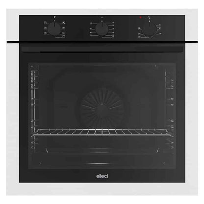 ELLECI PLANO FGSP60268NS Forno Elettrico Incasso Bianco 68 Classe A 73 Lt Multifunzione Ventilato con Grill cm. 60 x 60
