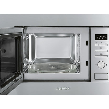 SMEG FMI020X Forno a Microonde Incasso con Grill Colore Inox 20 Lt. 800 W mm. 595 x 388 x 344