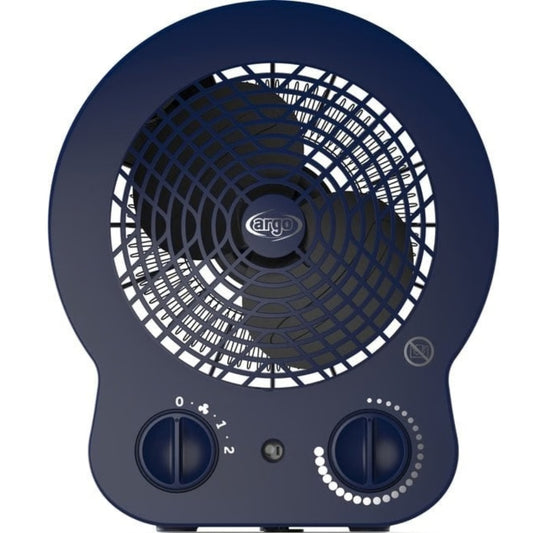 ARGO 191070214 Termoventilatore 2000W 2 Velocità Nero Termostato No ribaltamento