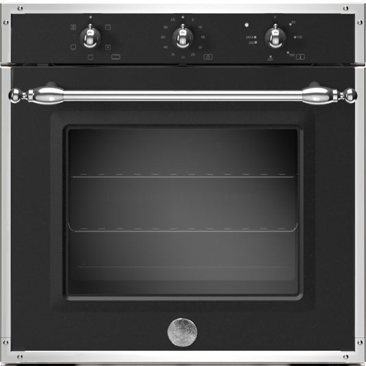 F.LLI BERTAZZONI HERITAGE F605HEREKNE Forno Elettrico Multifunzione 76 Lt. Nero Opaco cm. 60 x 60
