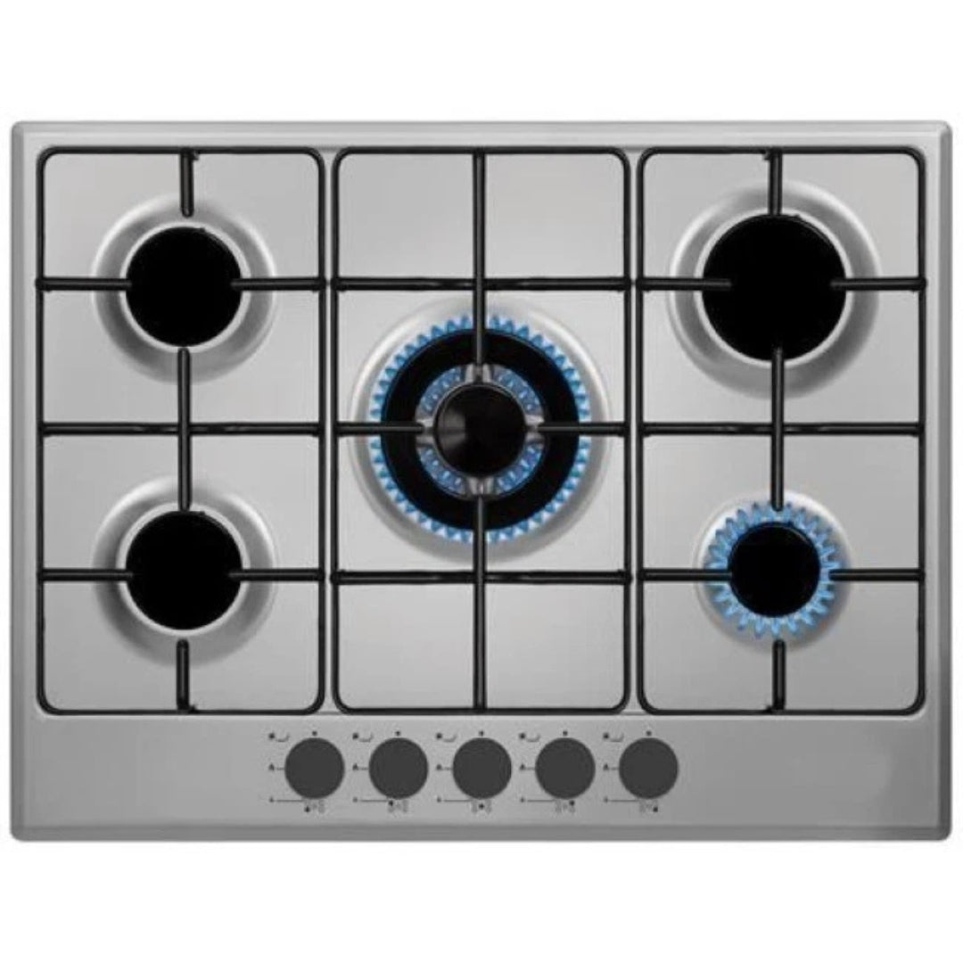 SCHAUB LORENZ SSPC705XF Piano Cottura a Gas 5 Fuochi Tripla Corona Centrale Inox cm. 68x51