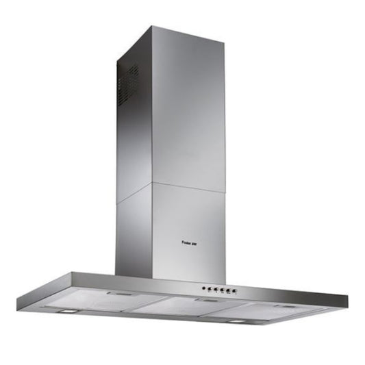 FOSTER 2406002 KS Cappa a Parete Acciaio Satinato 2 LED 125w 60 dBA cm. 60 x 50
