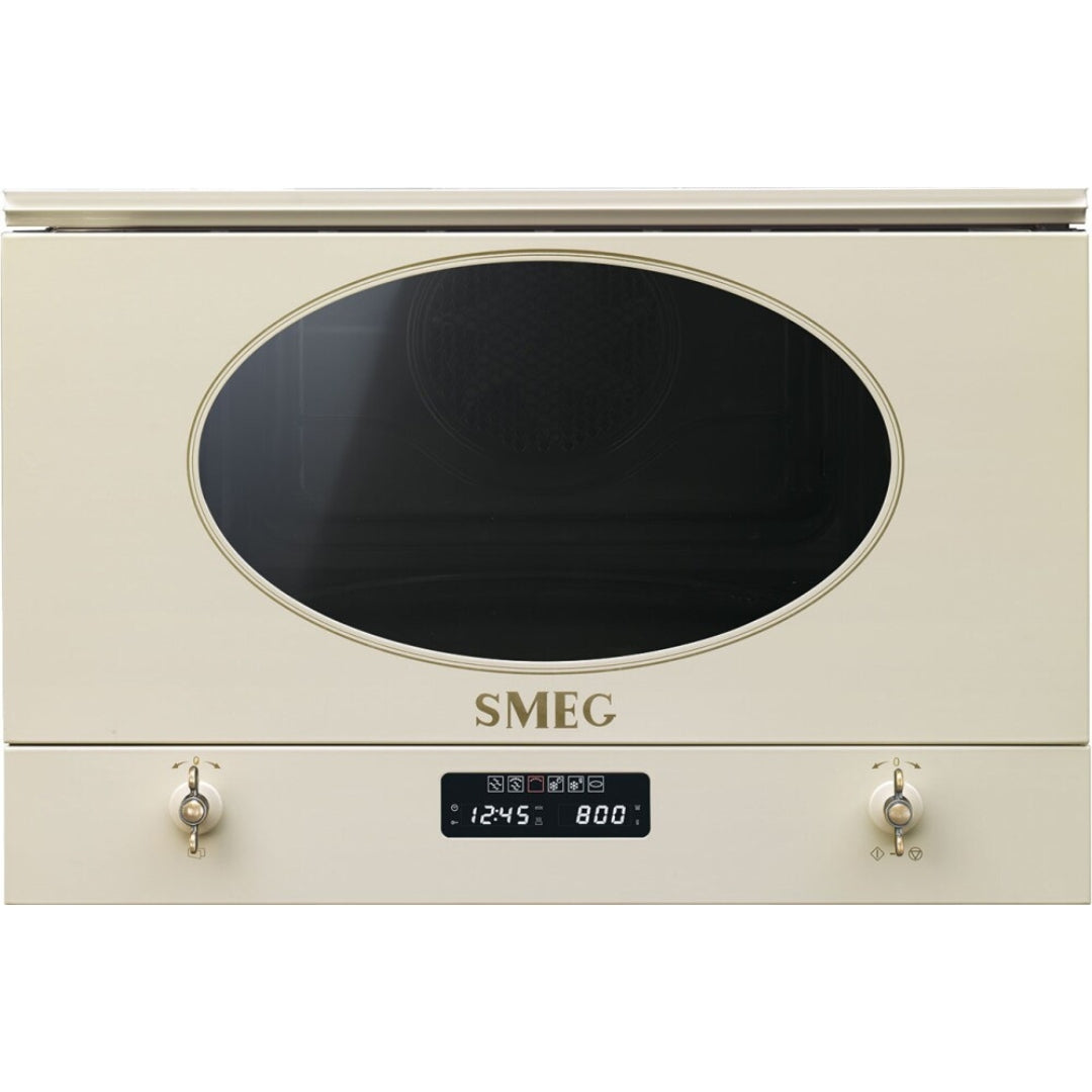SMEG COLONIALE MP822PO Forno Microonde Incasso 6 Funzioni Display LCD cm. 60 x 35