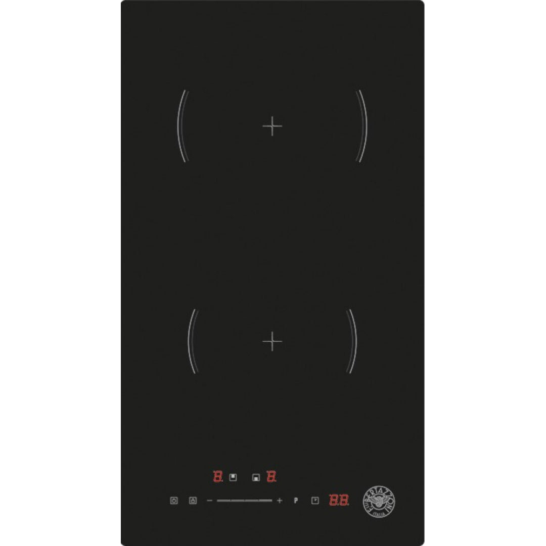 F.LLI BERTAZZONI DOMINO P302I23NV Piano Cottura Induzione 2 Zone Nero cm. 50 x 32